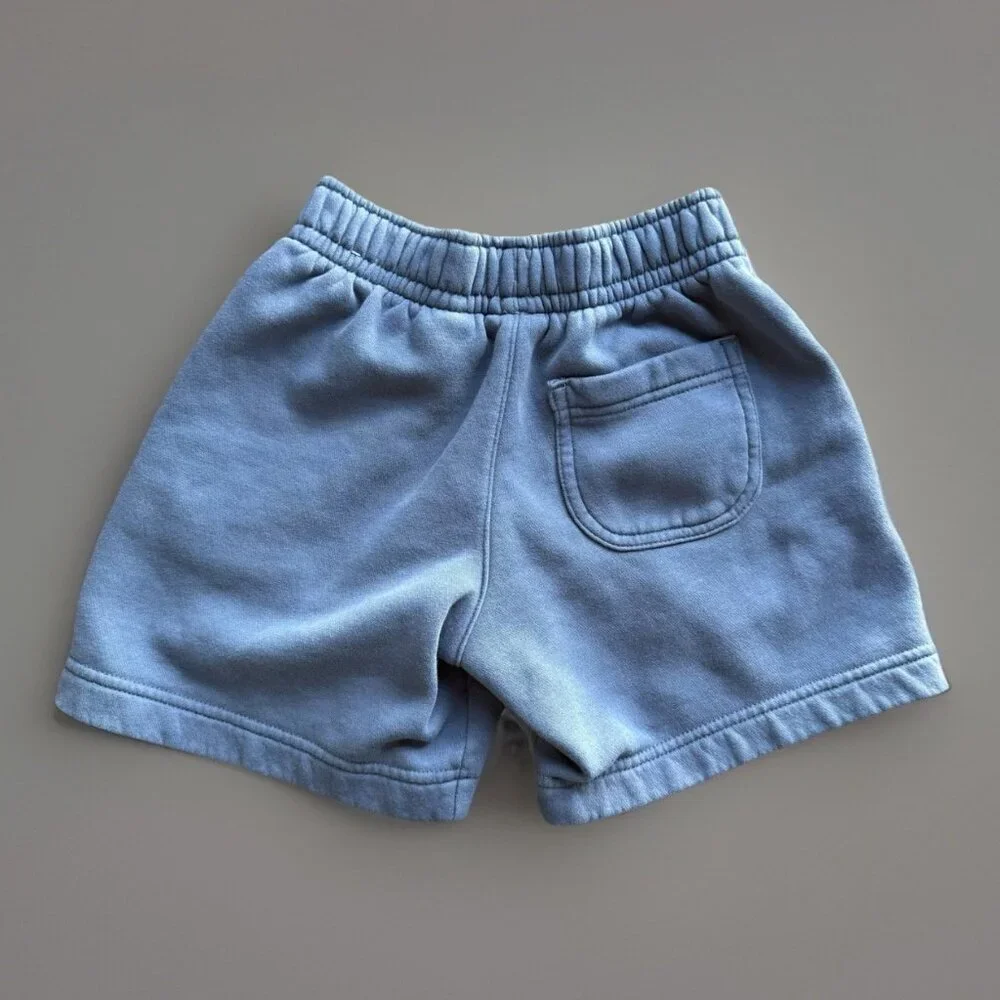 Nike‎ Boys French Terry Logo Shorts Size S Blue Sporty Running Athletic School
